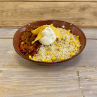 Mexicaanse Chili met nachos en zure room